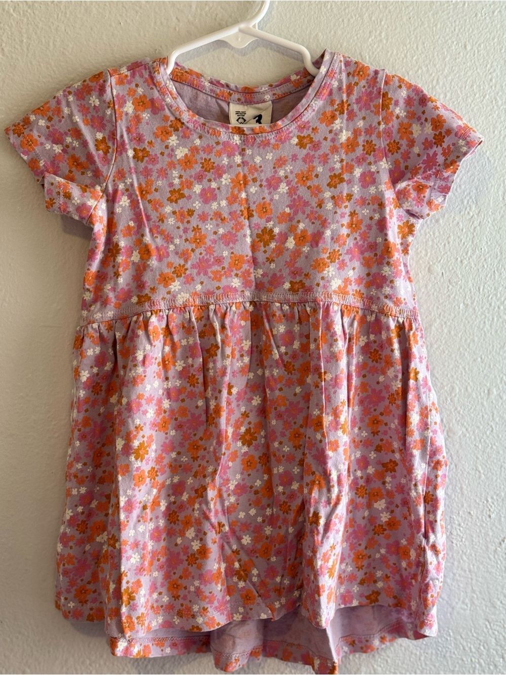 Cotton On Kids Lavender Pink Floral Tee